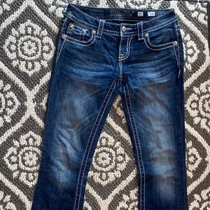 Size 25 miss me boot cut jeans